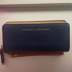 dooney and bourke Large double zip Bone leather
 Long wallet